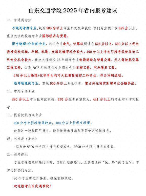 广源优配 525分以上报考山东交通学院热门专业希望大