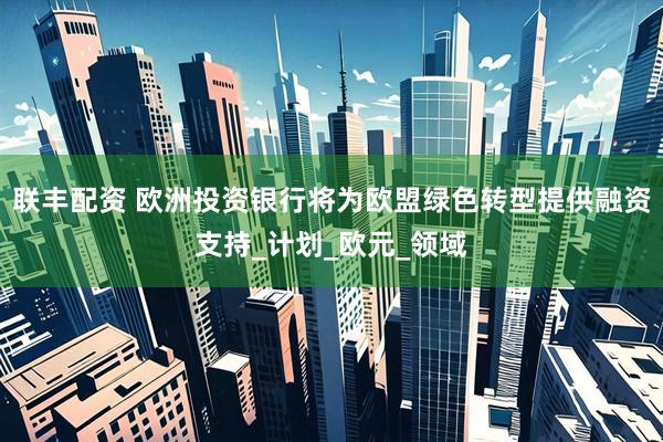 联丰配资 欧洲投资银行将为欧盟绿色转型提供融资支持_计划_欧元_领域