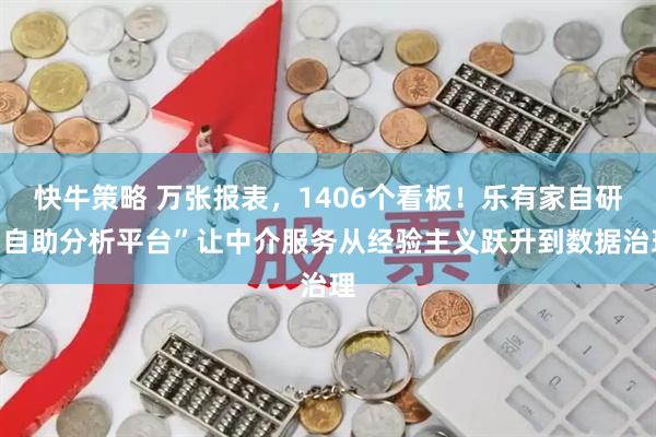 快牛策略 万张报表，1406个看板！乐有家自研“自助分析平台”让中介服务从经验主义跃升到数据治理